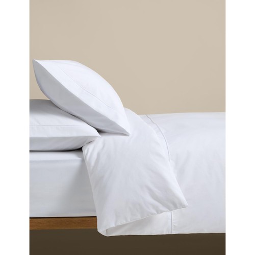 M&S Egyptian Cotton 230TC Bedding Set, King, White