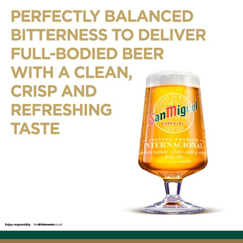 San Miguel Spanish Lager Beer Cans