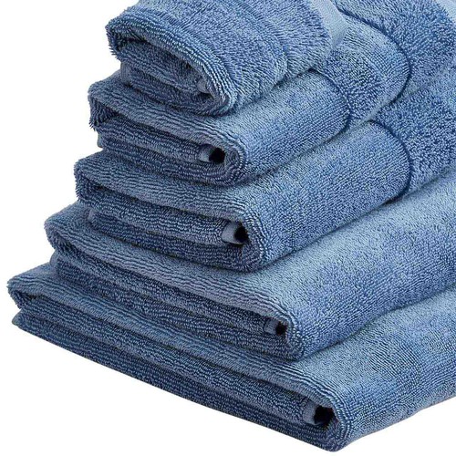 M&S Ultimate Turkish Cotton Towel Bath Towel, Denim