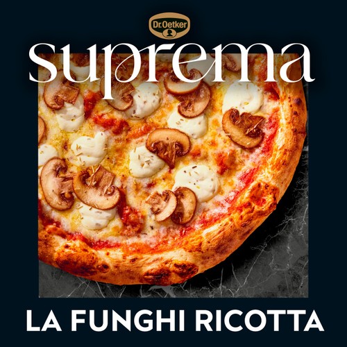 Dr. Oetker Suprema Funghi Ricotta Mushroom Sourdough Pizza