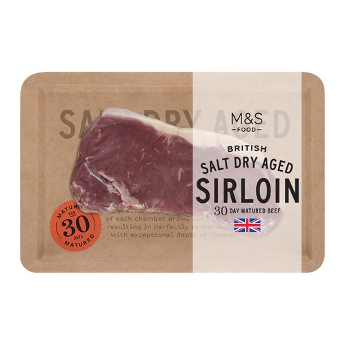 M&S Salt Dry Aged Sirloin Steak