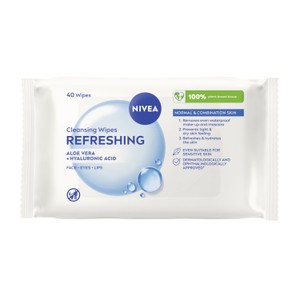 NIVEA Biodegradable Cleansing Face Wipes for Normal Skin 