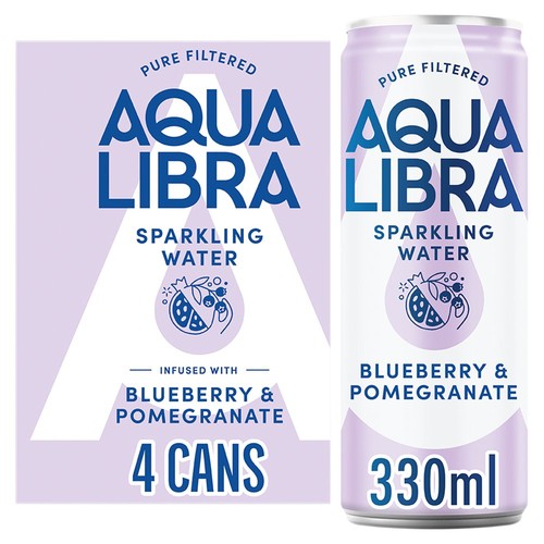 Aqua Libra Blueberry & Pomegranate Infused Sparkling Water