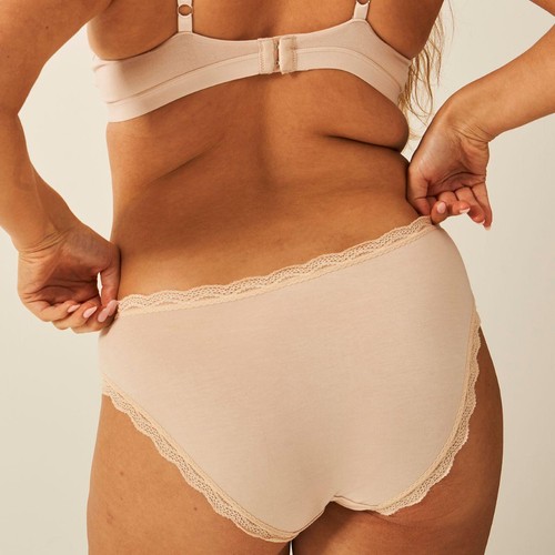 Stripe & Stare The Original Knicker Three Pack, Sand, XL