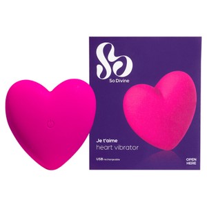 So Divine Je T'aime Heart Pebble Vibrator