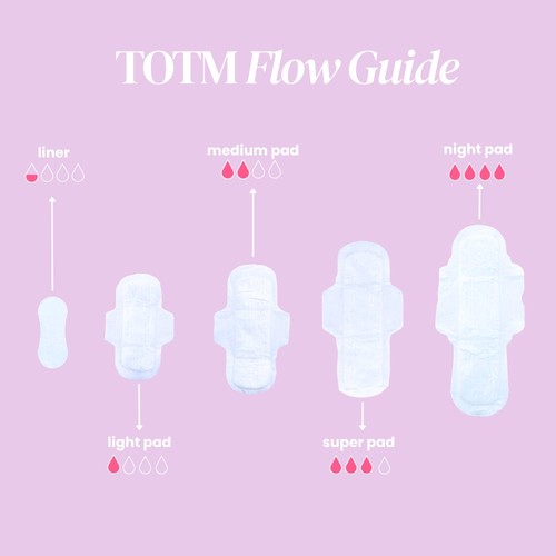 TOTM Organic Cotton Night Pads