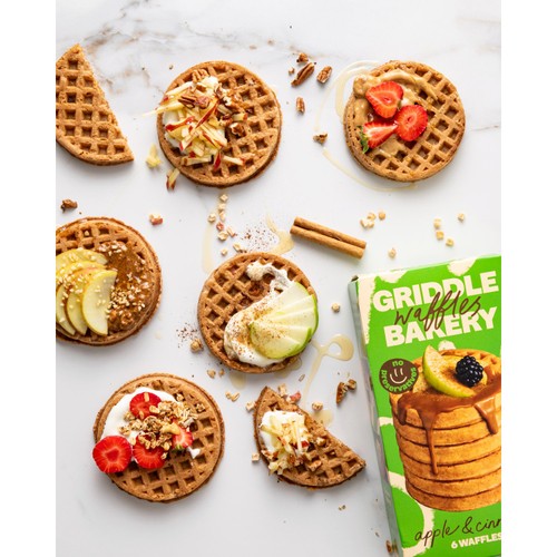 Griddle Bakery Apple & Cinnamon Wholegrain Waffles