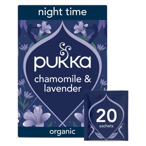 Pukka Organic Night Time Herbal Tea With Chamomile Home Compostable Sleep Tea Bags x20