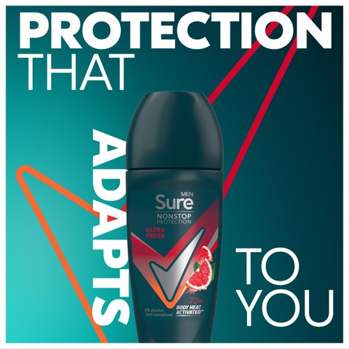 Sure Men 72hr Nonstop Antiperspirant Deodorant Roll On Ultra Fresh