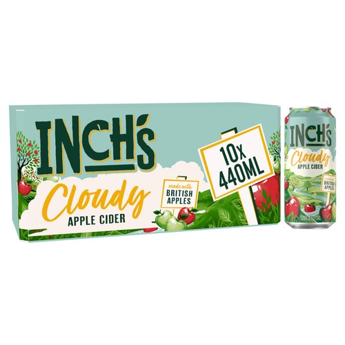 Inch's Cloudy Hazy Apple Cider Can 4% ABV