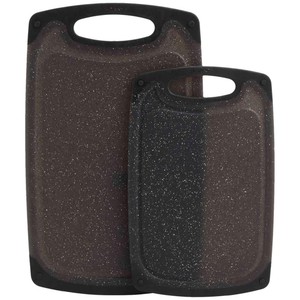 Set of 2 Non Slip Chopping Boards, Granite