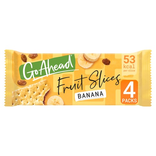 Go Ahead Banana Crispy Fruit Slices Snack Bars Multipack