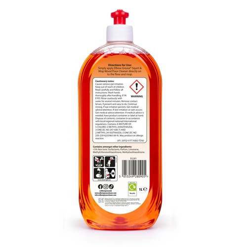 Elbow Grease Wood Floor Cleaner Ready to Use Orange 