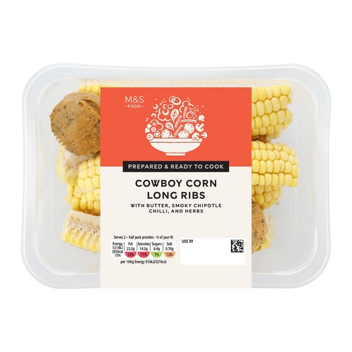 M&S Ready to Microwave Sweetcorn Ribs
