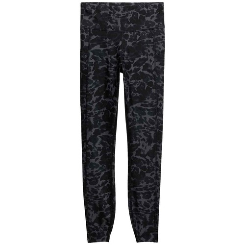 M&S Womens Goodmove Go Move Printed Gym Leggings, 18, Black Mix