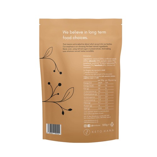 Keto Hana Cinnamon Granola
