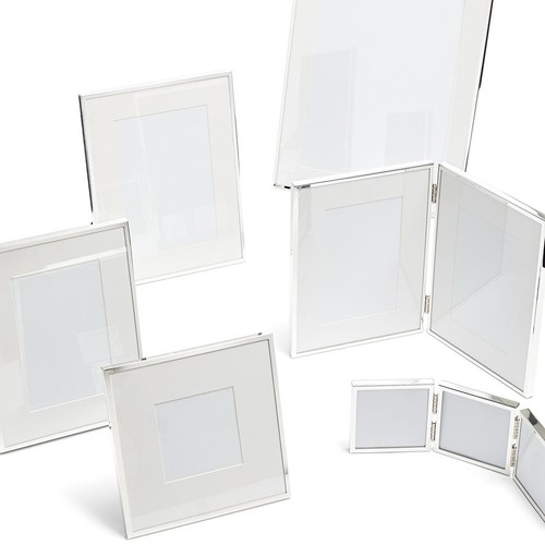 M&S Elegant Metal Photo Frame, Silver 5X7in