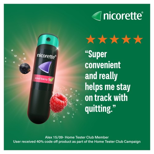 Nicorette Quickmist Cool Berry Mouthspray, Quit Vaping Aid