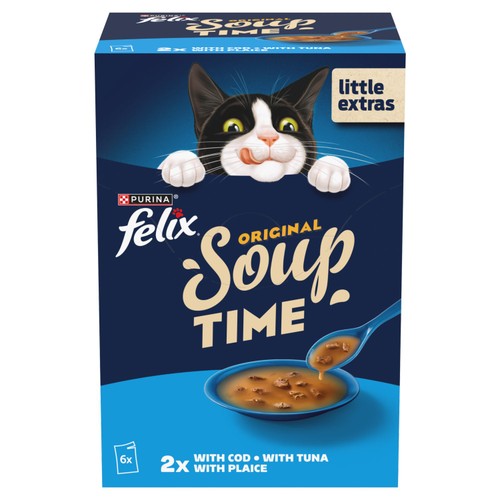 Felix Soup Fish Selection Plaice, Tuna & Cod Wet Cat Food