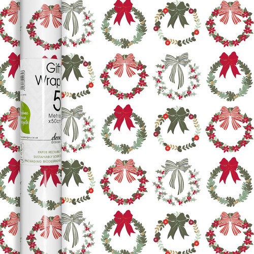 Christmas Wreaths Rollwrap