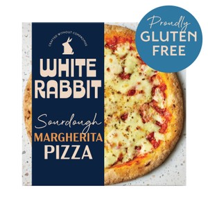 White Rabbit Gluten Free Sourdough Proscuitto Ham & Mushroom Pizza