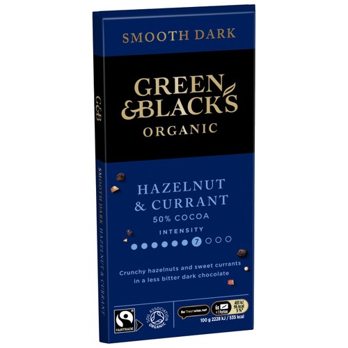 Green and Blacks Hazlenut and Currant
