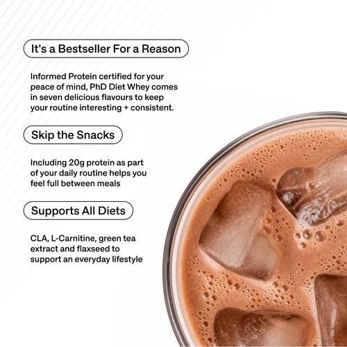 PhD Nutrition Belgian Chocolate Diet Whey Powder