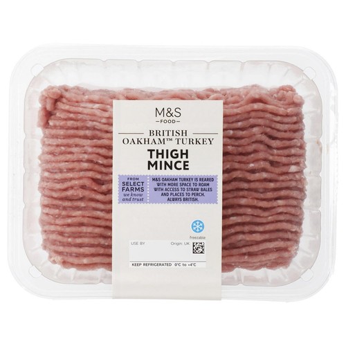 M&S British Turkey Thigh Mince 8% Fat