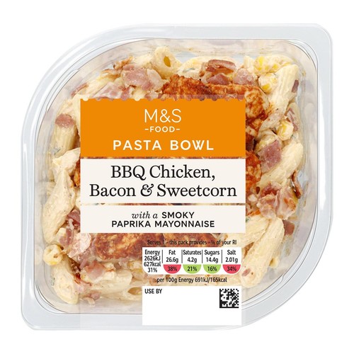 M&S BBQ Chicken, Bacon & Sweetcorn Pasta Salad