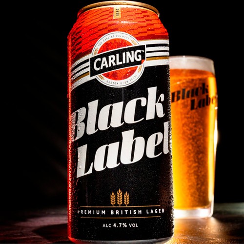 Carling Black Label Lager Beer Cans