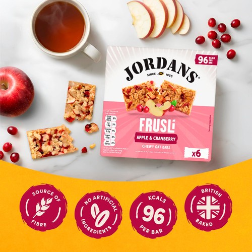 Jordans Frusli Cranberry & Apple Chewy Cereal Bars