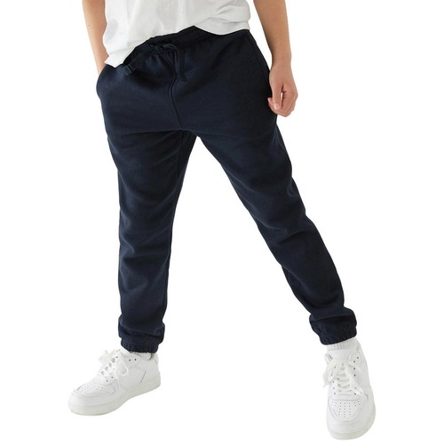 M&S Kids Cotton-Rich Joggers, 12-13 Years, Navy