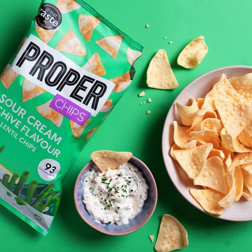 Properchips Sour Cream & Chive Lentil Chips