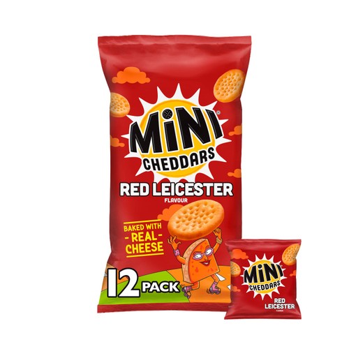 Jacob's Mini Cheddars Red Leicester Multipack Baked Snacks