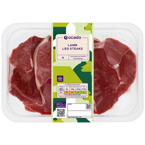 Ocado 4 Lamb Leg Steaks