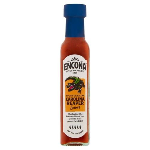 Encona Carolina Reaper Chilli Sauce, 142ml Encona Carolina Reaper Chilli Sauce, 142ml