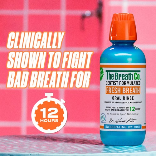 The Breath Co. Alcohol Free Mouthwash Icy Mint