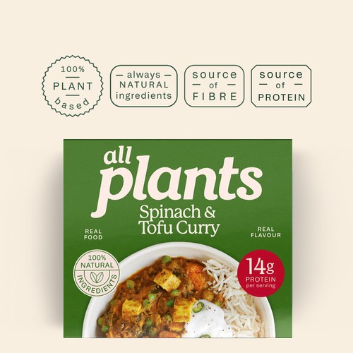 all plants Spinach & Tofu Curry