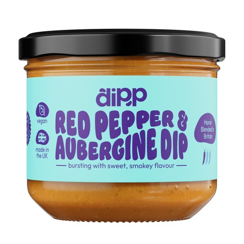 Dipp Dips Red Pepper & Aubergine Dip