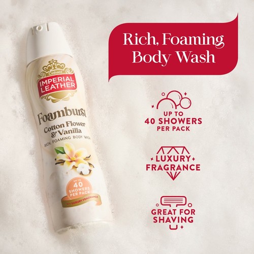 Imperial Leather Moisturising Foamburst Cotton Flower & Vanilla