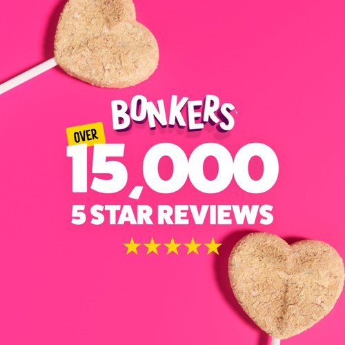 BONKERS Purrpops Freeze Dried Tuna Flavoured Lollipop Cat Treats