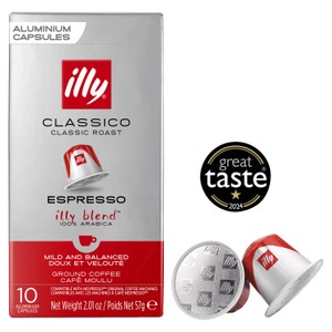 Illy Classico Roast Lungo Aluminium Coffee Capsules x10