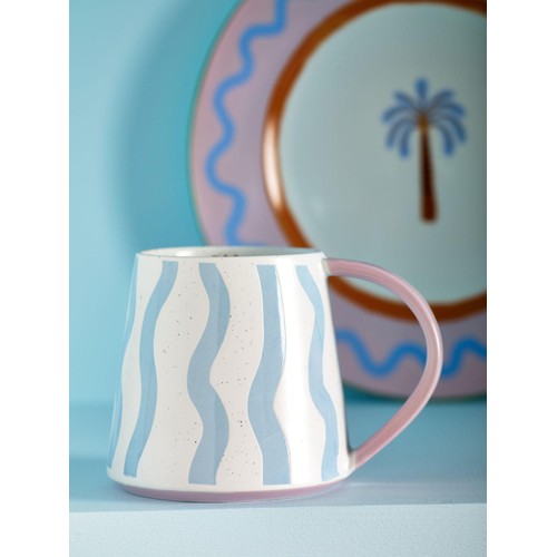 Eleanor Bowmer Electric Coast Blue Wave Mug