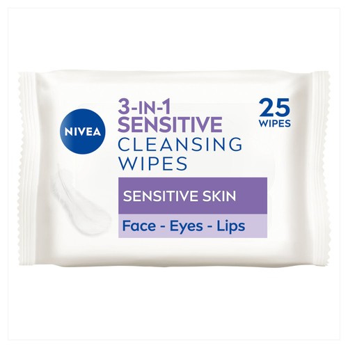 NIVEA Biodegradable Sensitive Cleansing Face Wipes