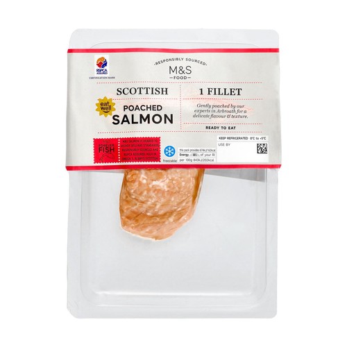 M&S Scottish Poached Salmon Fillet