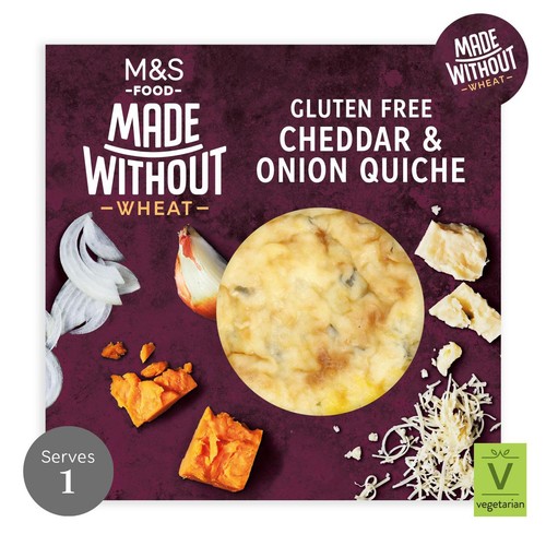 M&S Made Without Mature Cheddar & Onion Quiche