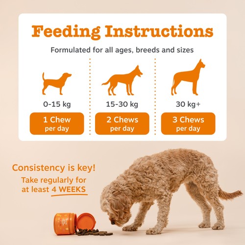 Zesty Paws Probiotic Dog Chews Pumpkin Flavour