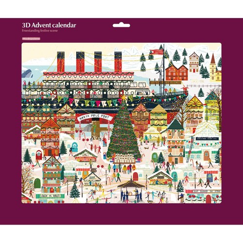 3D Christmas Town Advent Calendar
