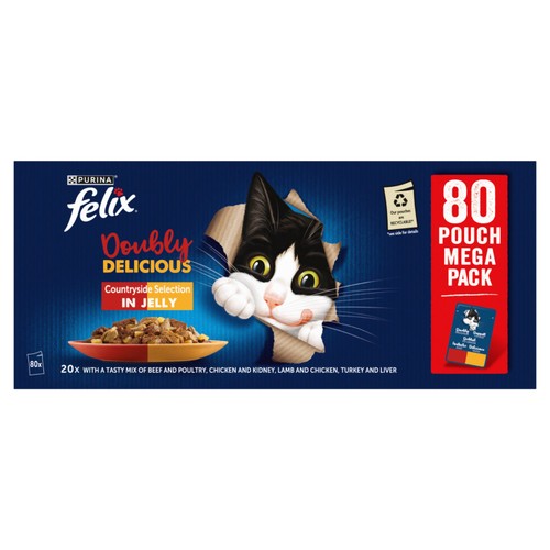 FELIX Doubly Delicious Countryside Selection in Jelly Wet Cat Food
