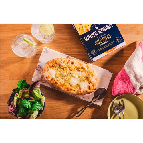 White Rabbit Gluten Free Sourdough Mozzarella & Garlic Flatbread
